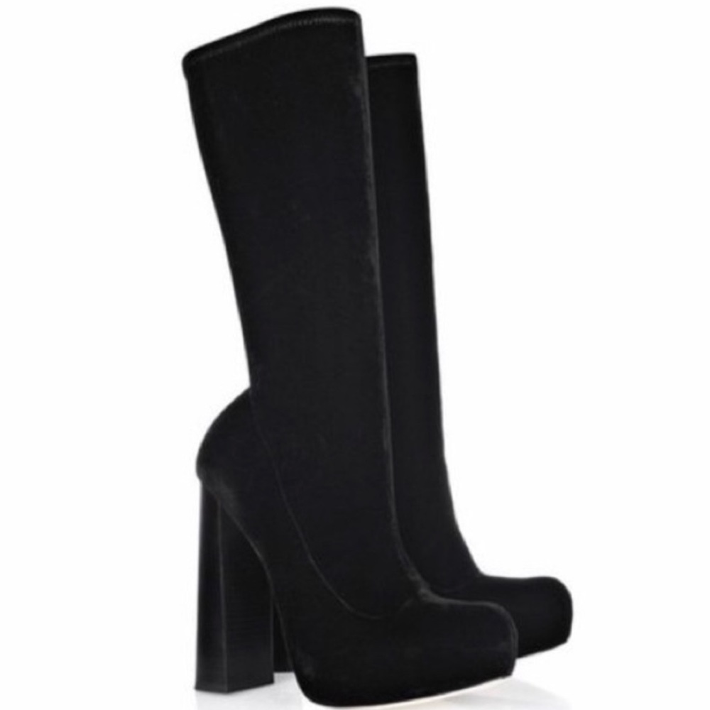 Alexander Wang Alana Velvet Sock Boots